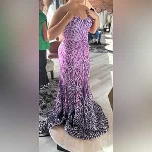 Gorgeous ombré purple prom dress, Jovani, size 12